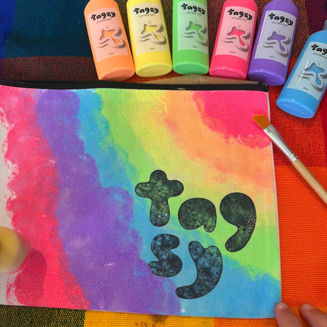Pencil case panting DIY Birthday Party Kit (6kids)